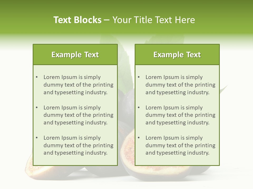 Object Green Purple PowerPoint Template