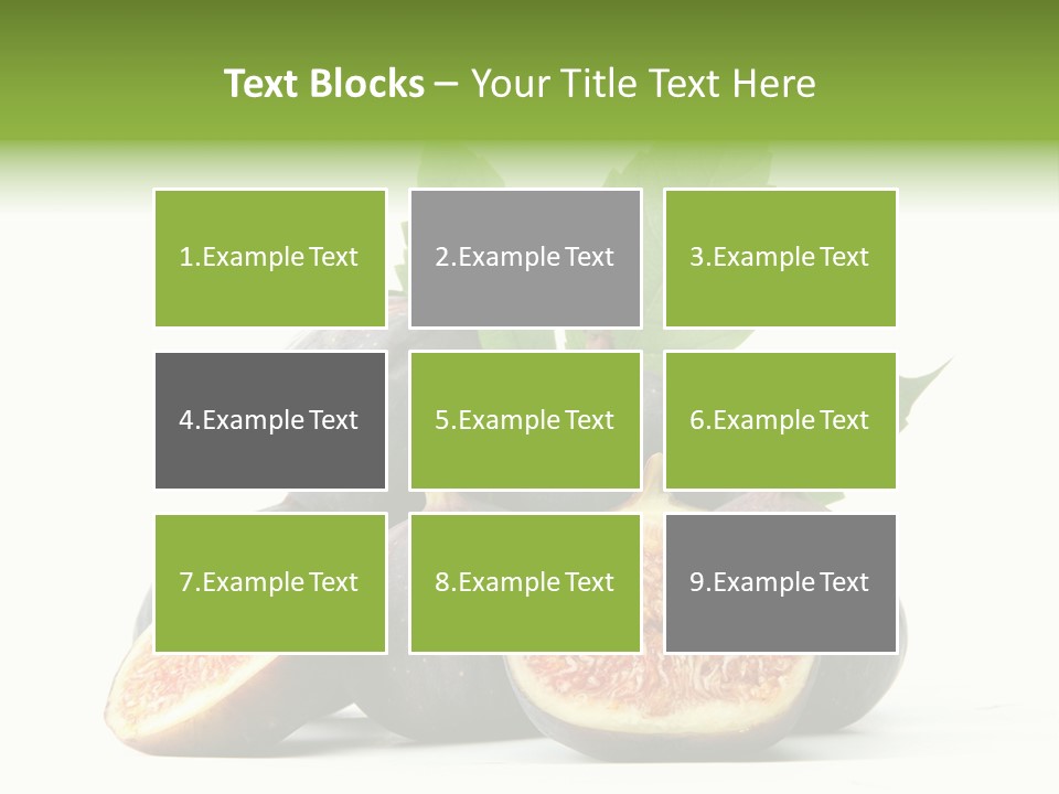 Object Green Purple PowerPoint Template