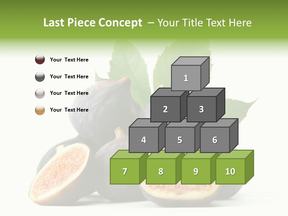 Object Green Purple PowerPoint Template