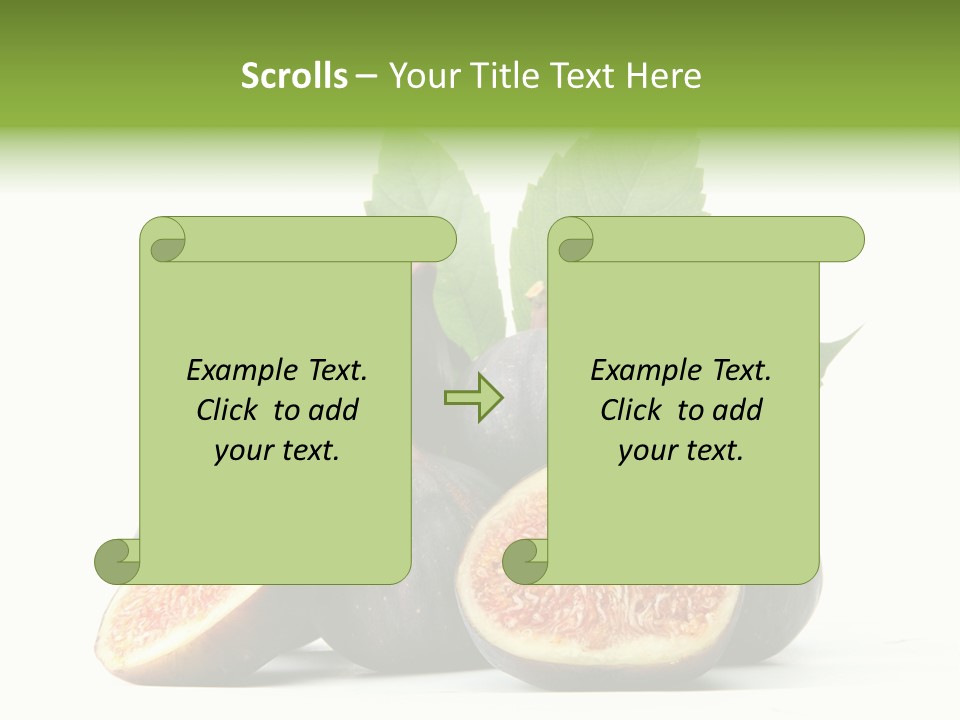 Object Green Purple PowerPoint Template