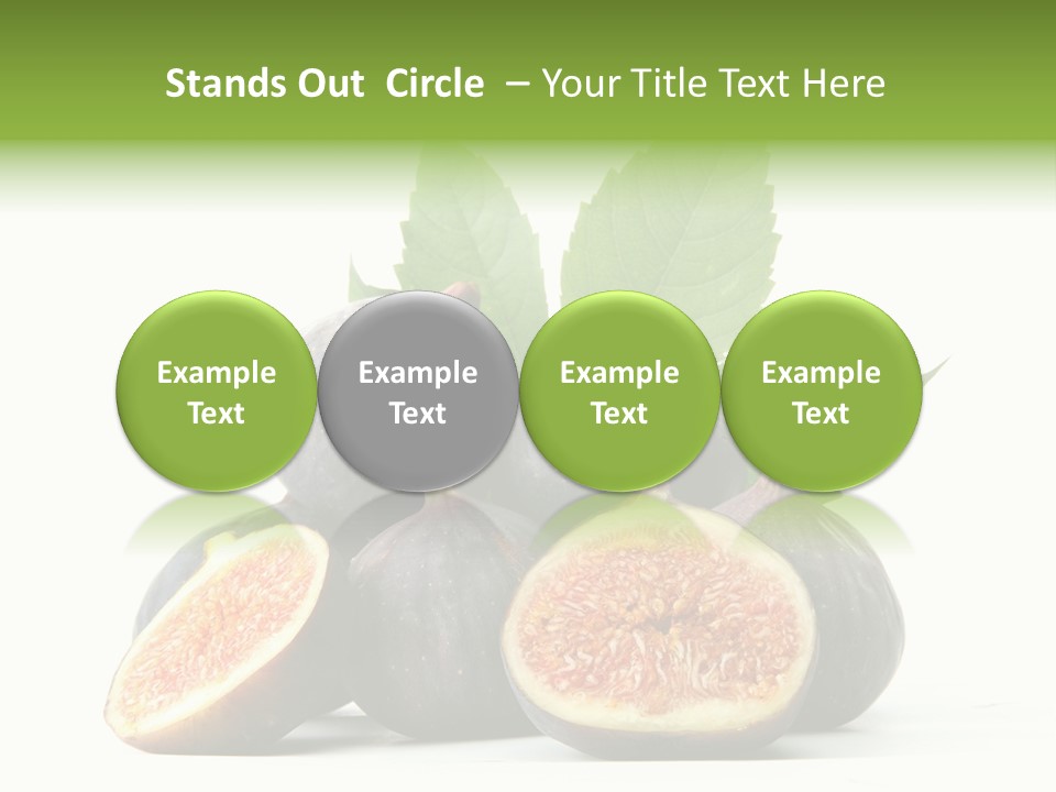 Object Green Purple PowerPoint Template