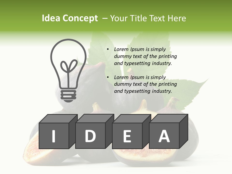 Object Green Purple PowerPoint Template