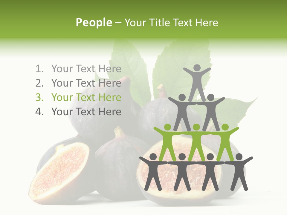 Object Green Purple PowerPoint Template