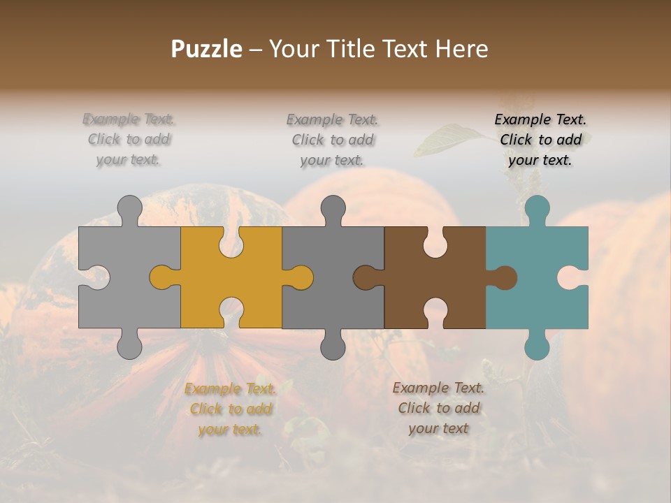 Austria Pumpkin Field PowerPoint Template