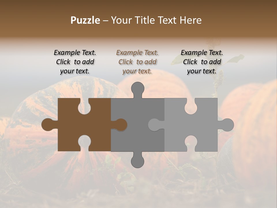 Austria Pumpkin Field PowerPoint Template
