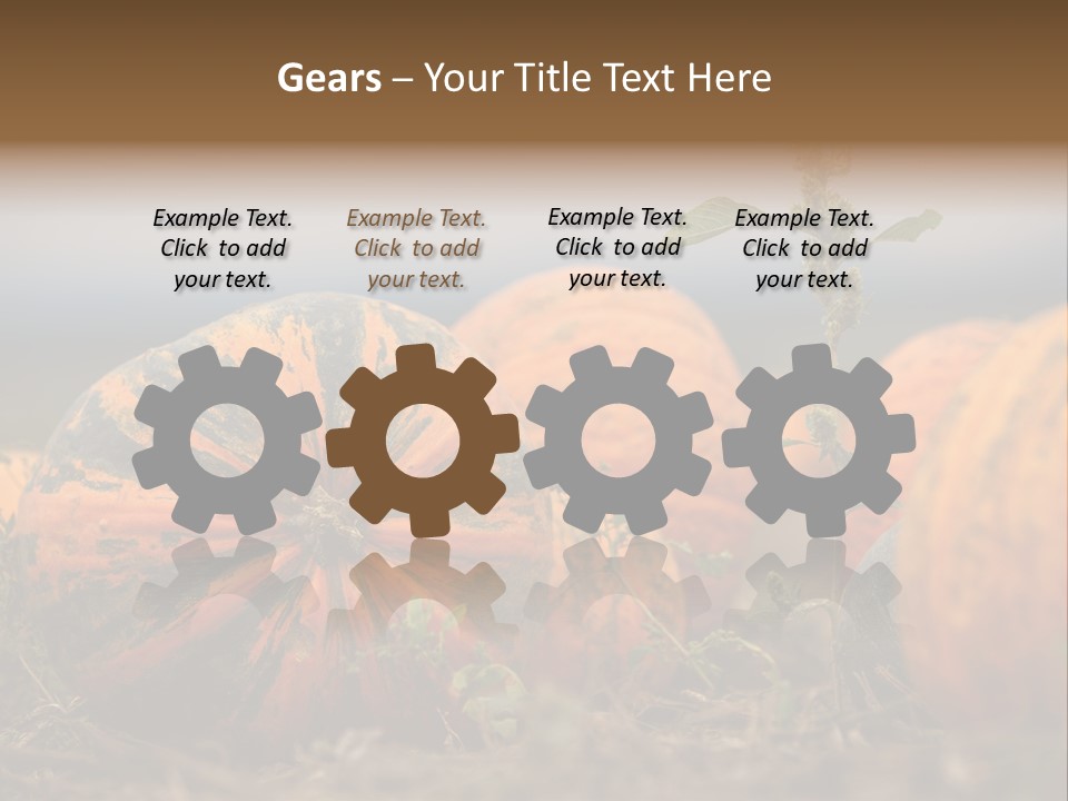 Austria Pumpkin Field PowerPoint Template