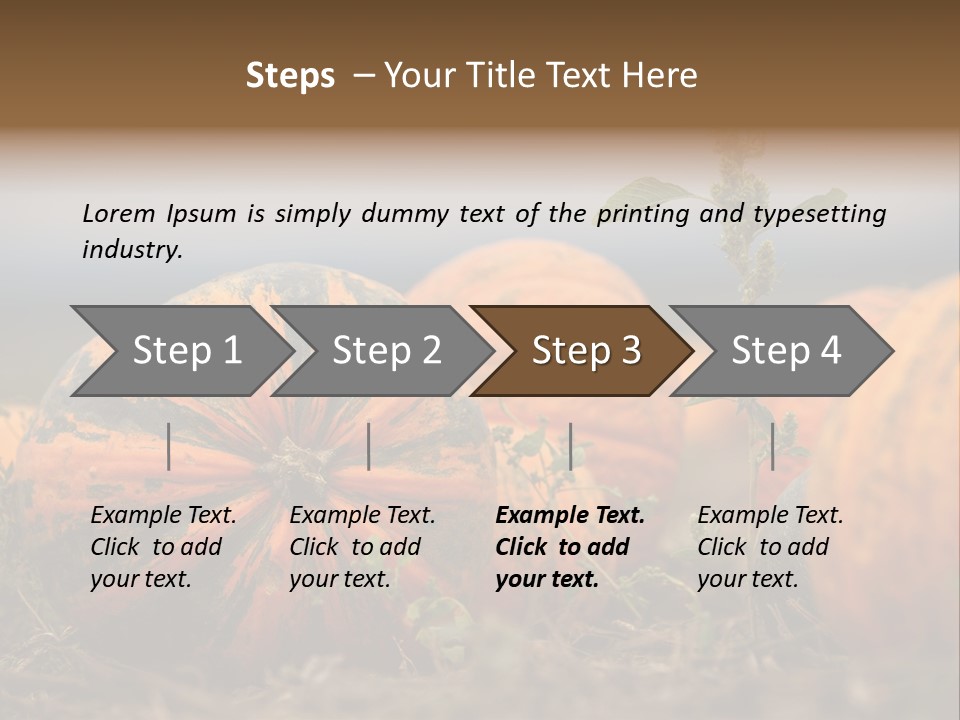 Austria Pumpkin Field PowerPoint Template