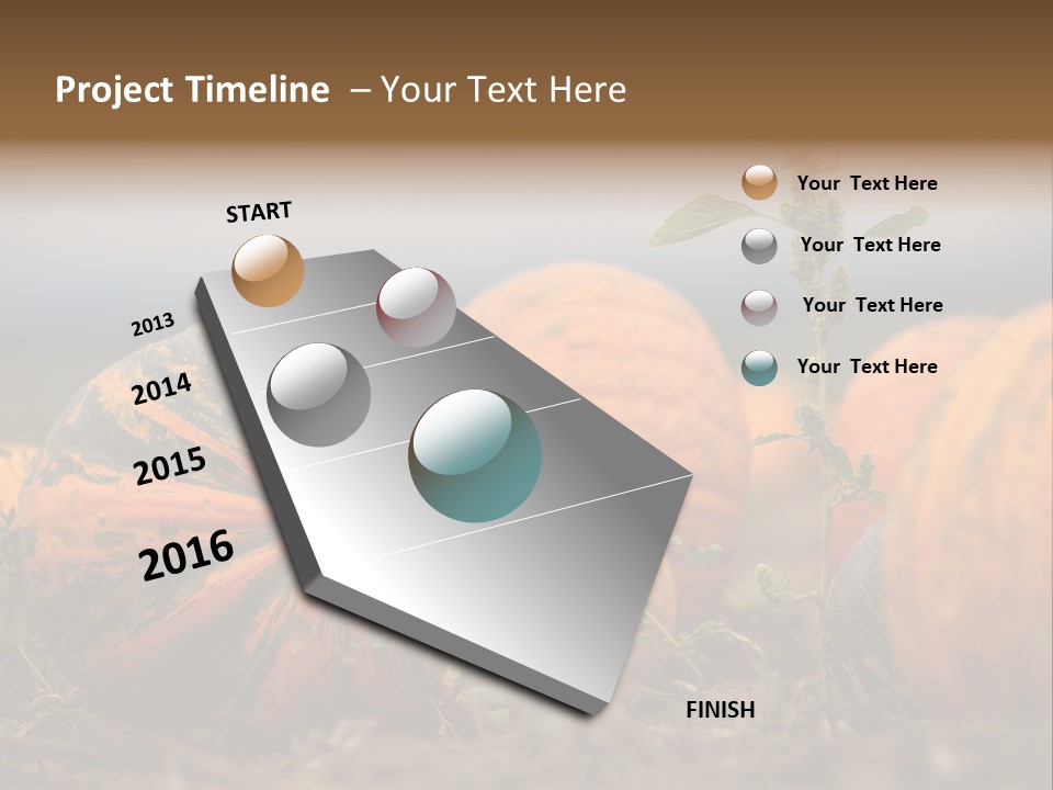 Austria Pumpkin Field PowerPoint Template