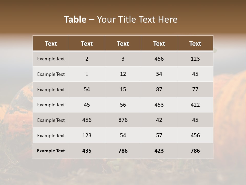 Austria Pumpkin Field PowerPoint Template