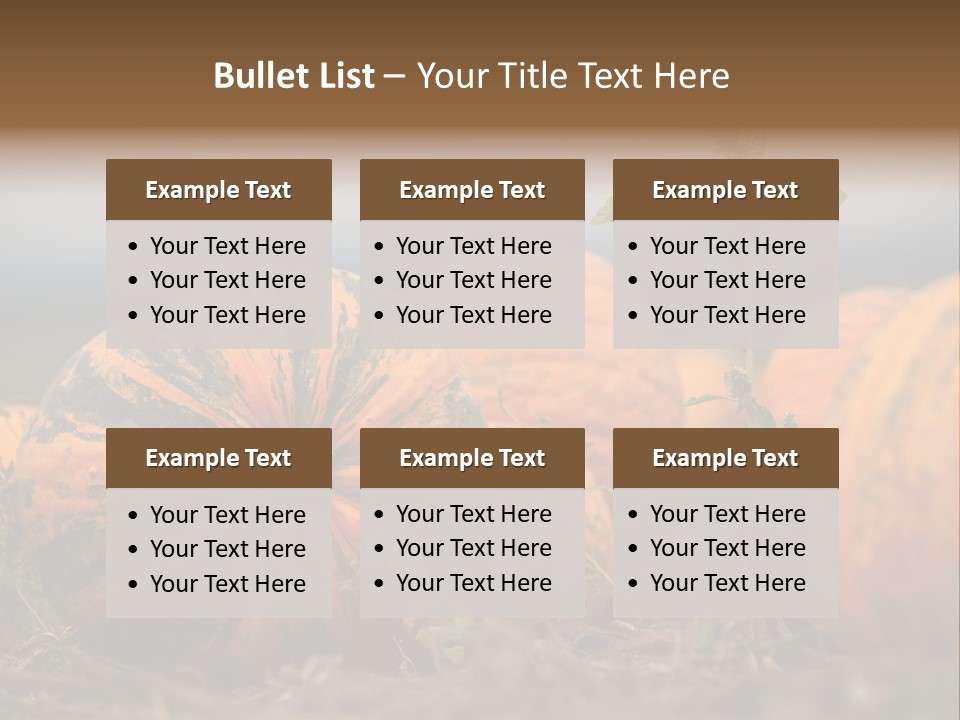 Austria Pumpkin Field PowerPoint Template