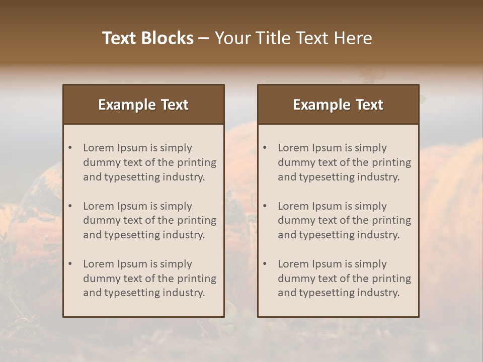 Austria Pumpkin Field PowerPoint Template