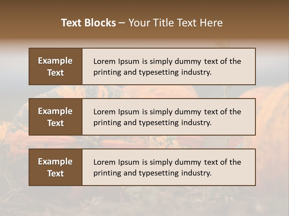 Austria Pumpkin Field PowerPoint Template