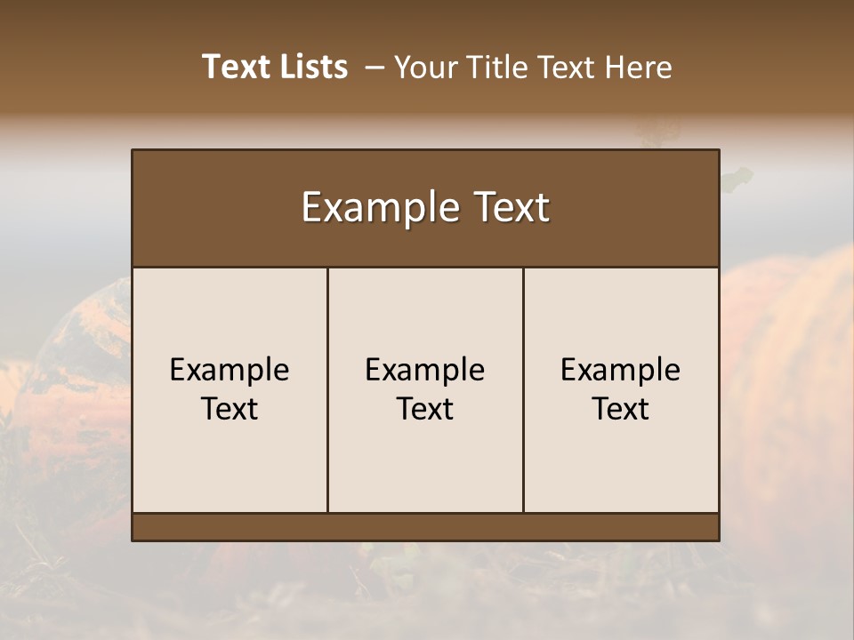 Austria Pumpkin Field PowerPoint Template