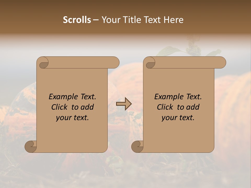 Austria Pumpkin Field PowerPoint Template