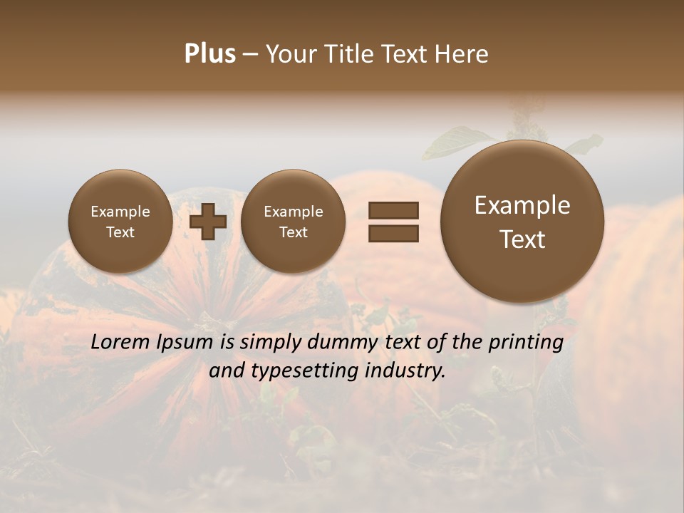 Austria Pumpkin Field PowerPoint Template