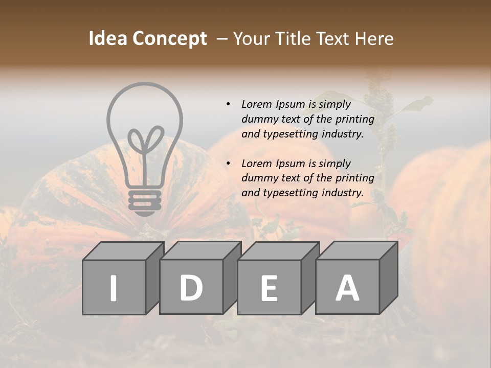 Austria Pumpkin Field PowerPoint Template