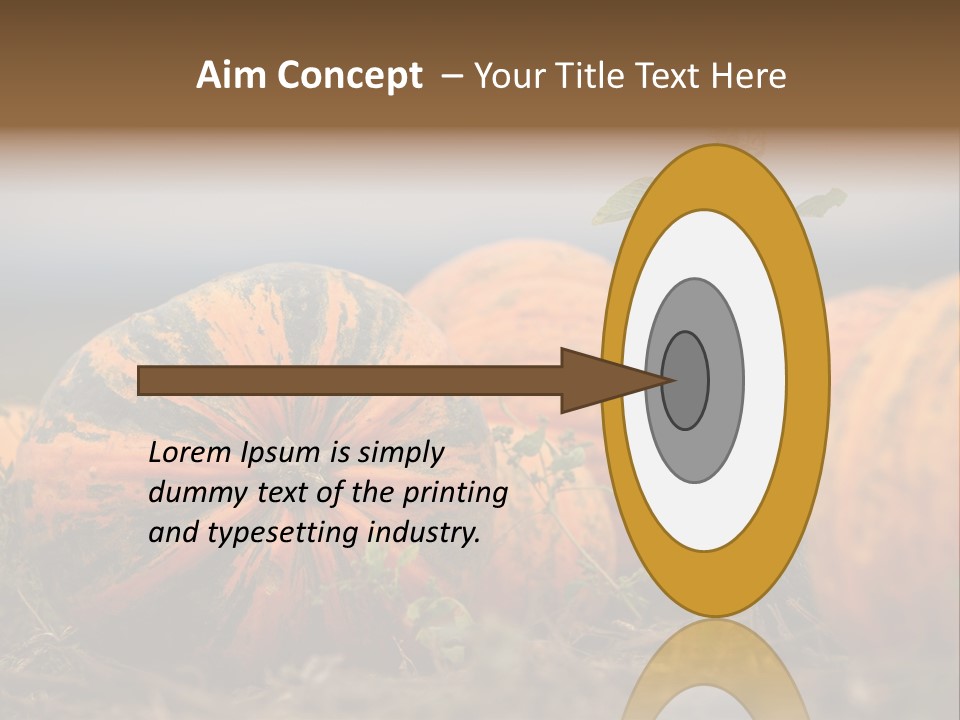 Austria Pumpkin Field PowerPoint Template