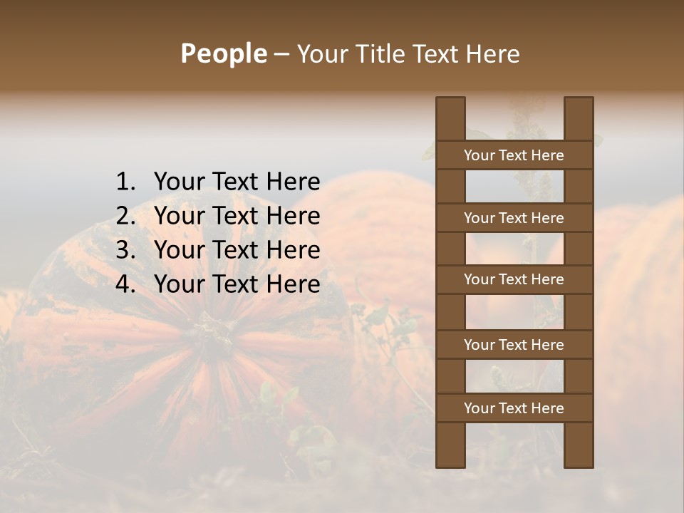 Austria Pumpkin Field PowerPoint Template