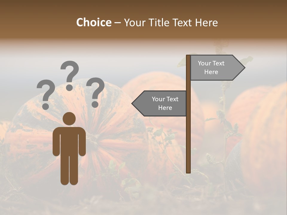 Austria Pumpkin Field PowerPoint Template