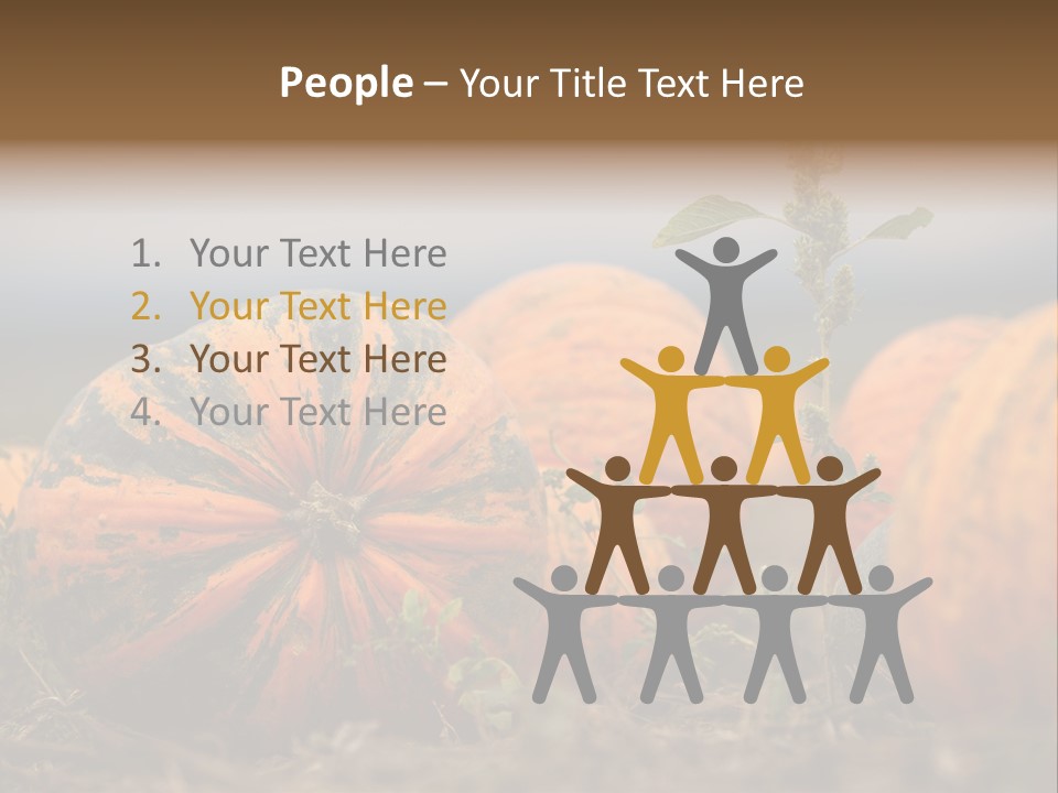 Austria Pumpkin Field PowerPoint Template