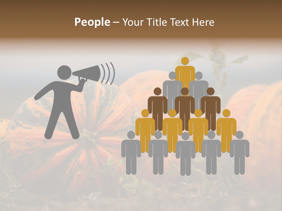 Austria Pumpkin Field PowerPoint Template