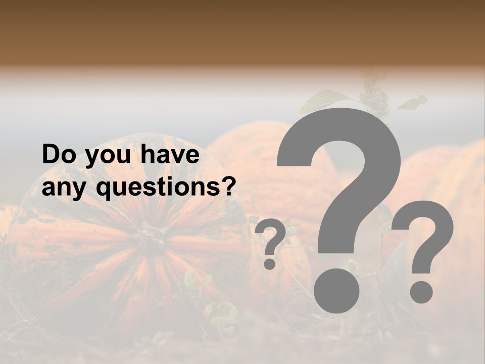 Austria Pumpkin Field PowerPoint Template