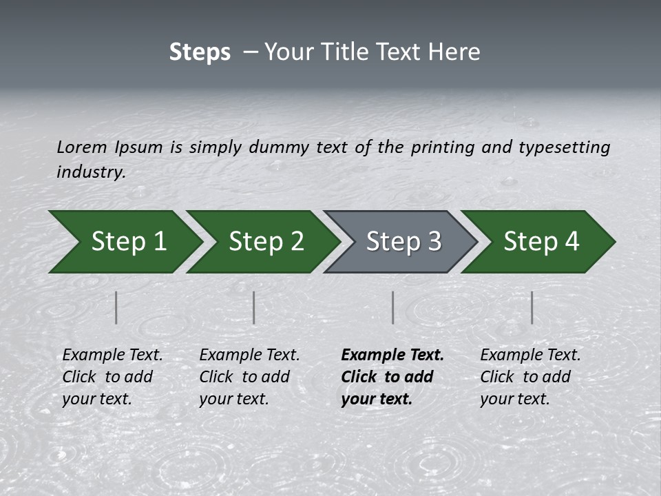 Moisture Street Pool PowerPoint Template