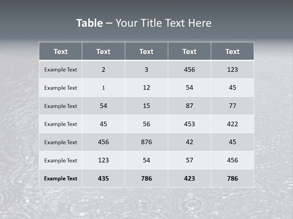 Moisture Street Pool PowerPoint Template