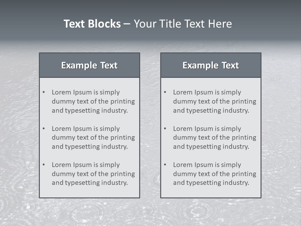 Moisture Street Pool PowerPoint Template