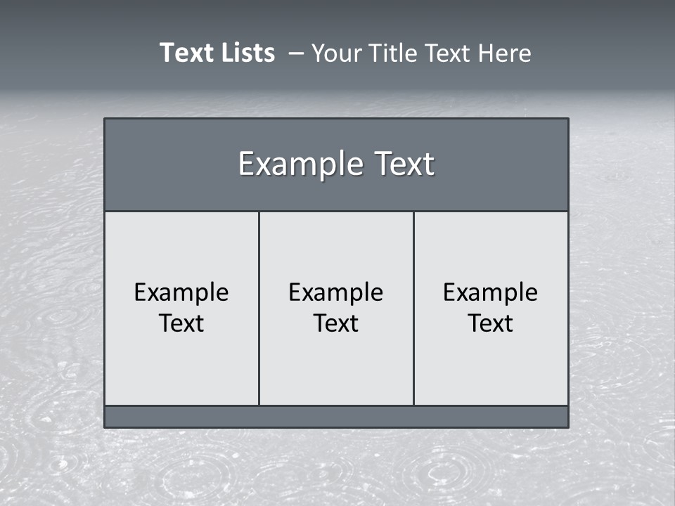 Moisture Street Pool PowerPoint Template