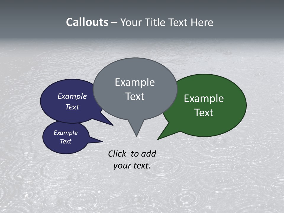Moisture Street Pool PowerPoint Template