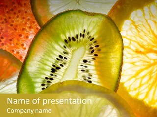 Vegetarian Freshness Orange PowerPoint Template