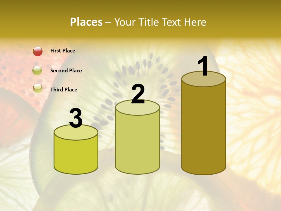 Vegetarian Freshness Orange PowerPoint Template