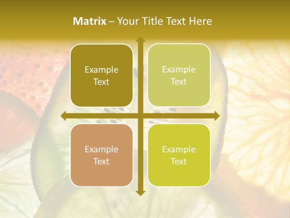 Vegetarian Freshness Orange PowerPoint Template