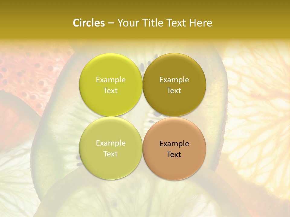 Vegetarian Freshness Orange PowerPoint Template