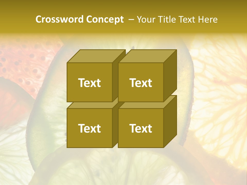 Vegetarian Freshness Orange PowerPoint Template
