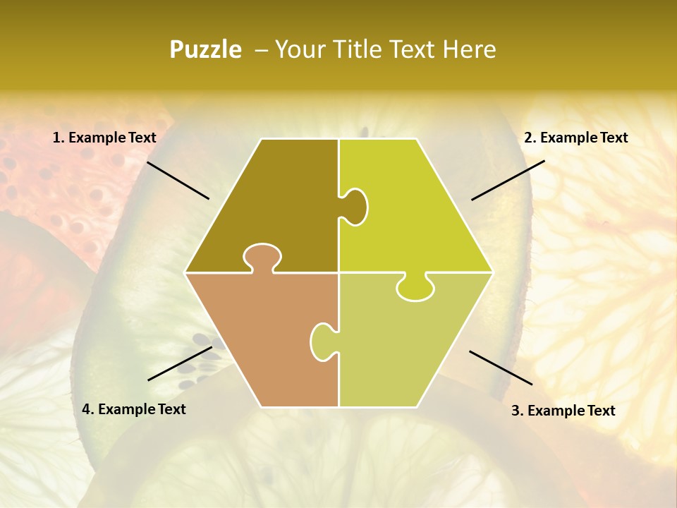 Vegetarian Freshness Orange PowerPoint Template