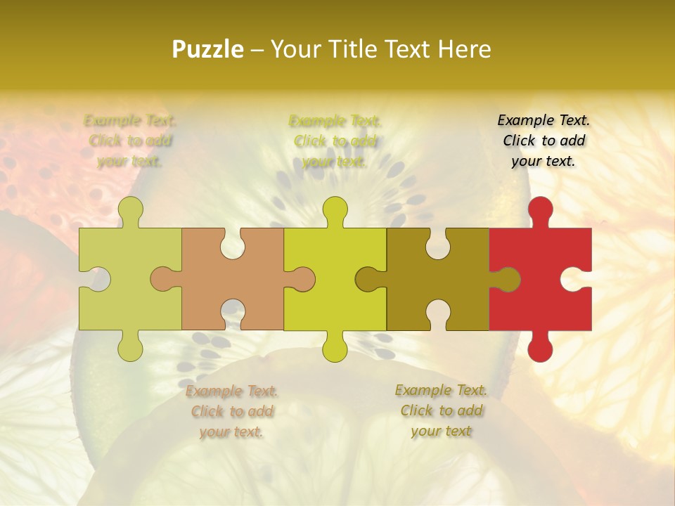 Vegetarian Freshness Orange PowerPoint Template