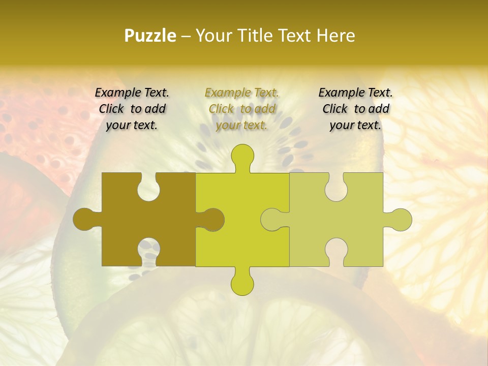 Vegetarian Freshness Orange PowerPoint Template