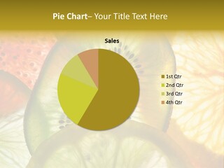 Vegetarian Freshness Orange PowerPoint Template