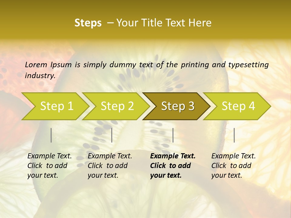 Vegetarian Freshness Orange PowerPoint Template