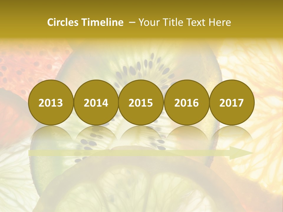 Vegetarian Freshness Orange PowerPoint Template