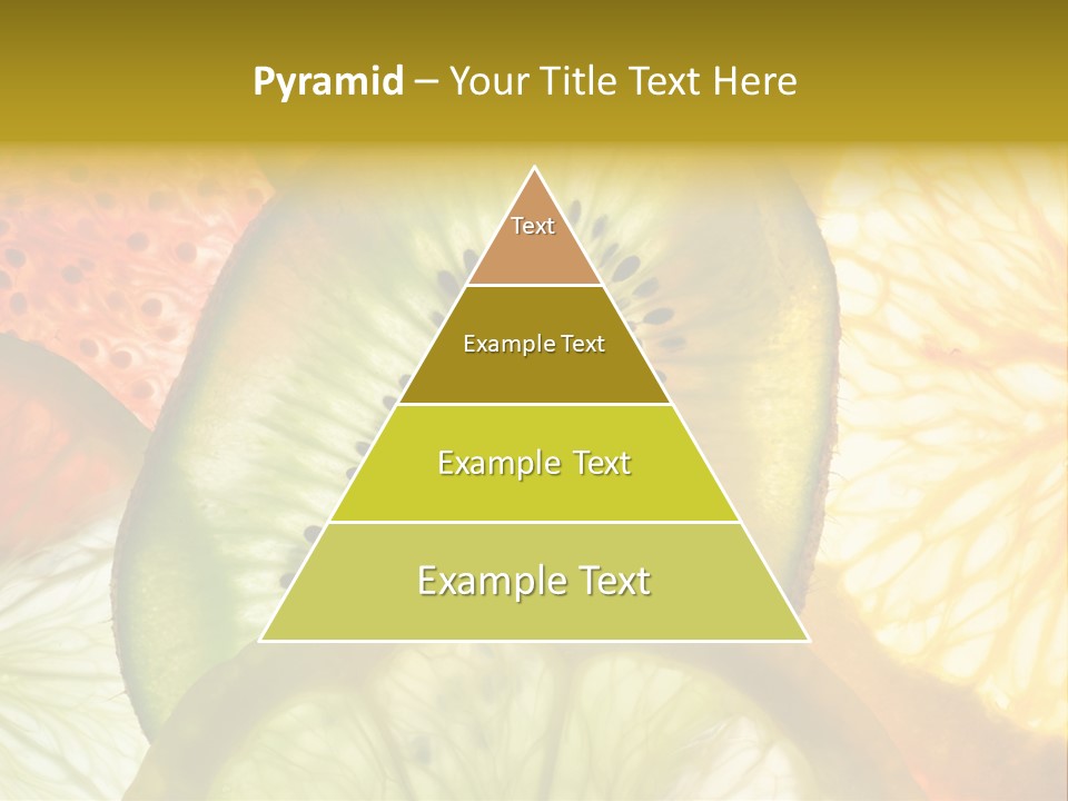 Vegetarian Freshness Orange PowerPoint Template