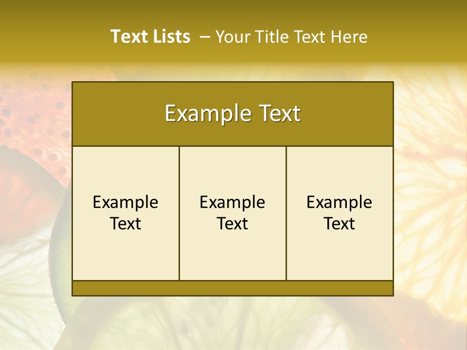 Vegetarian Freshness Orange PowerPoint Template