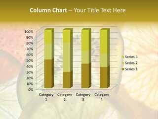 Vegetarian Freshness Orange PowerPoint Template