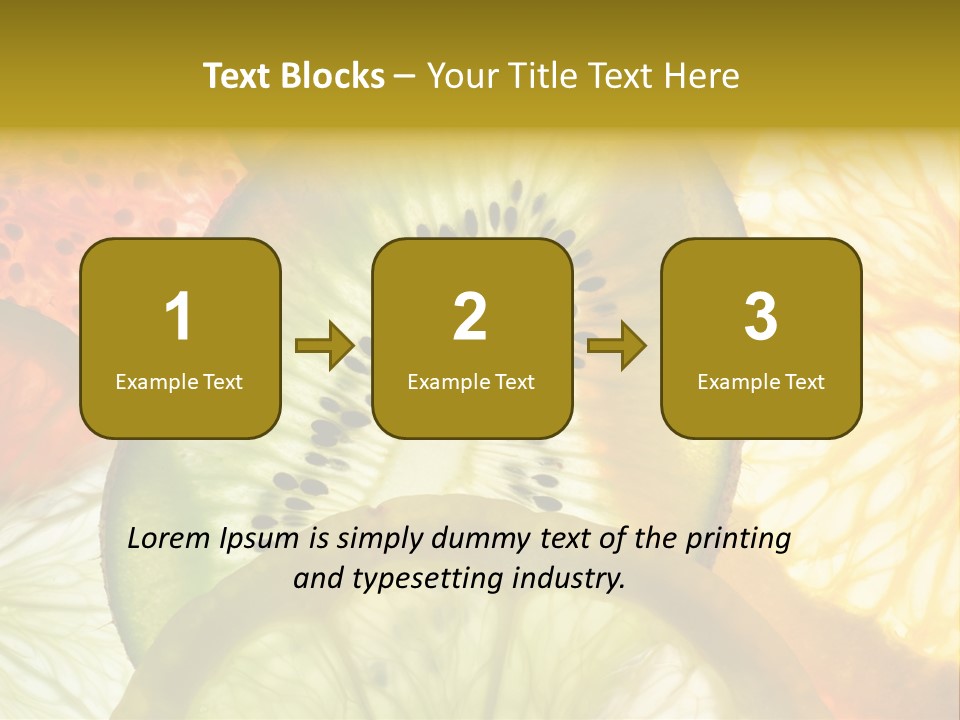 Vegetarian Freshness Orange PowerPoint Template