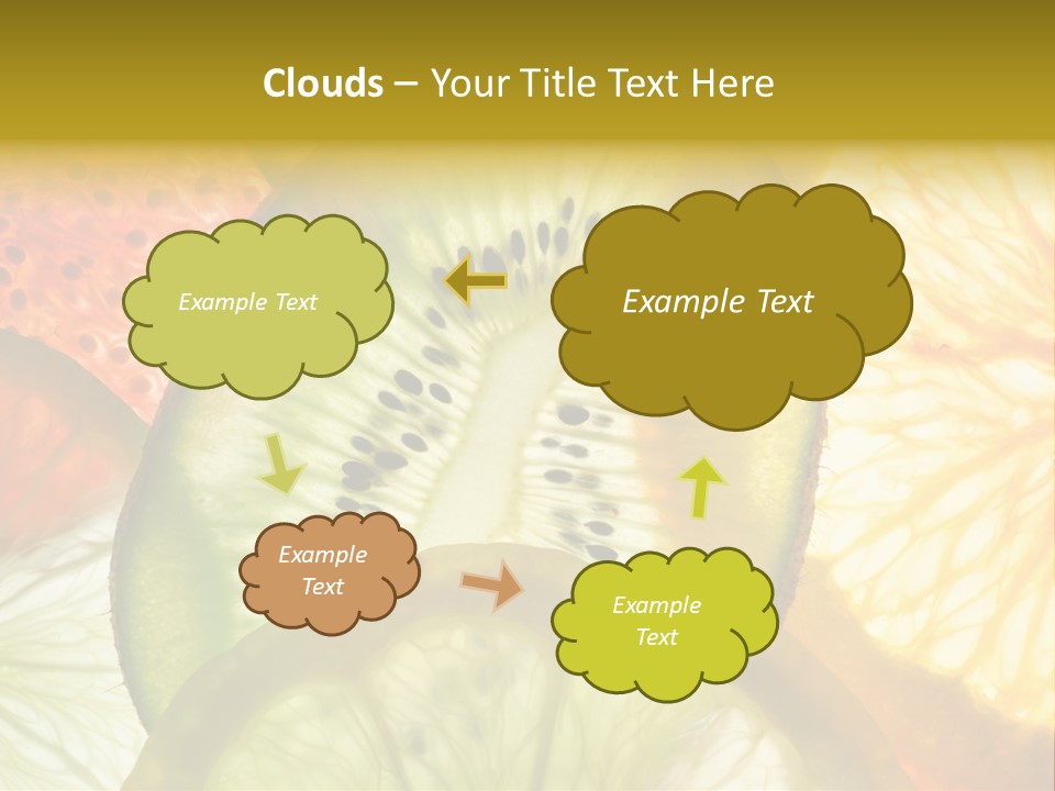 Vegetarian Freshness Orange PowerPoint Template