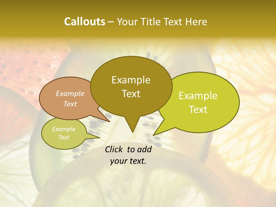 Vegetarian Freshness Orange PowerPoint Template