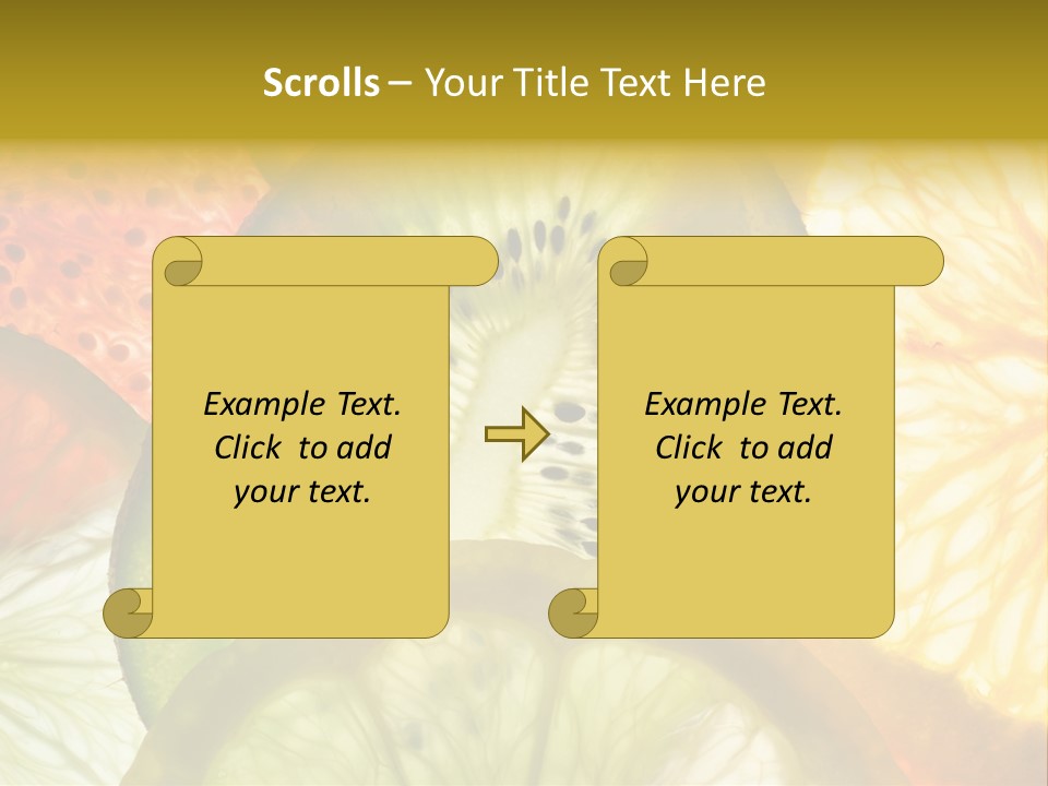 Vegetarian Freshness Orange PowerPoint Template