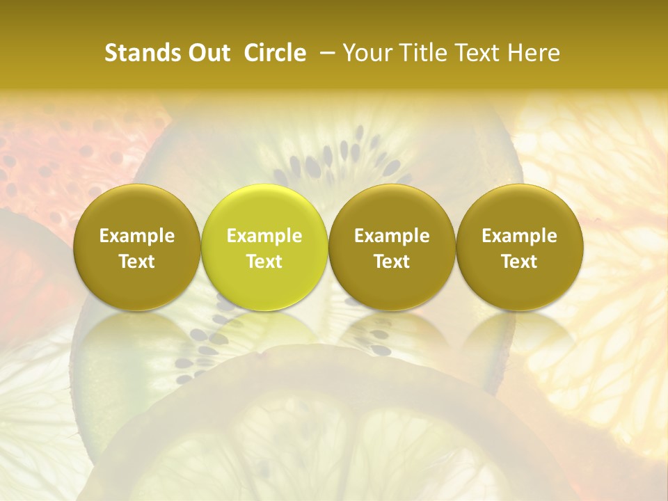 Vegetarian Freshness Orange PowerPoint Template